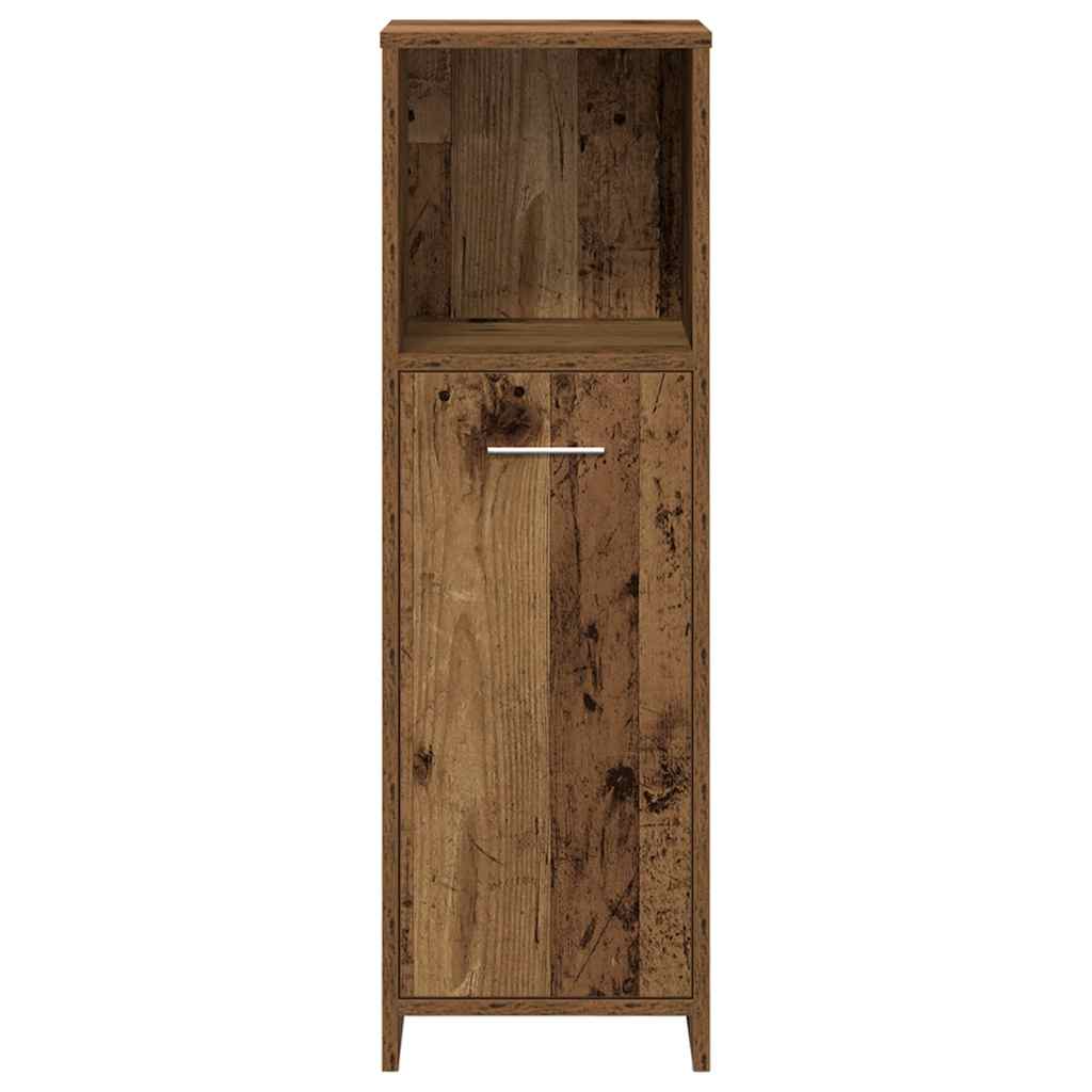 3 Piece Bathroom Furniture Set Engineered Wood