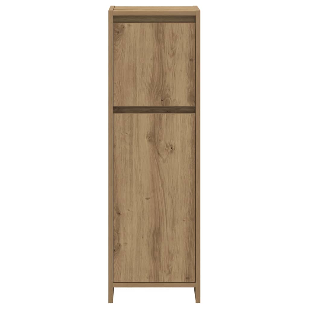 3 Piece Bathroom Furniture Set Engineered Wood