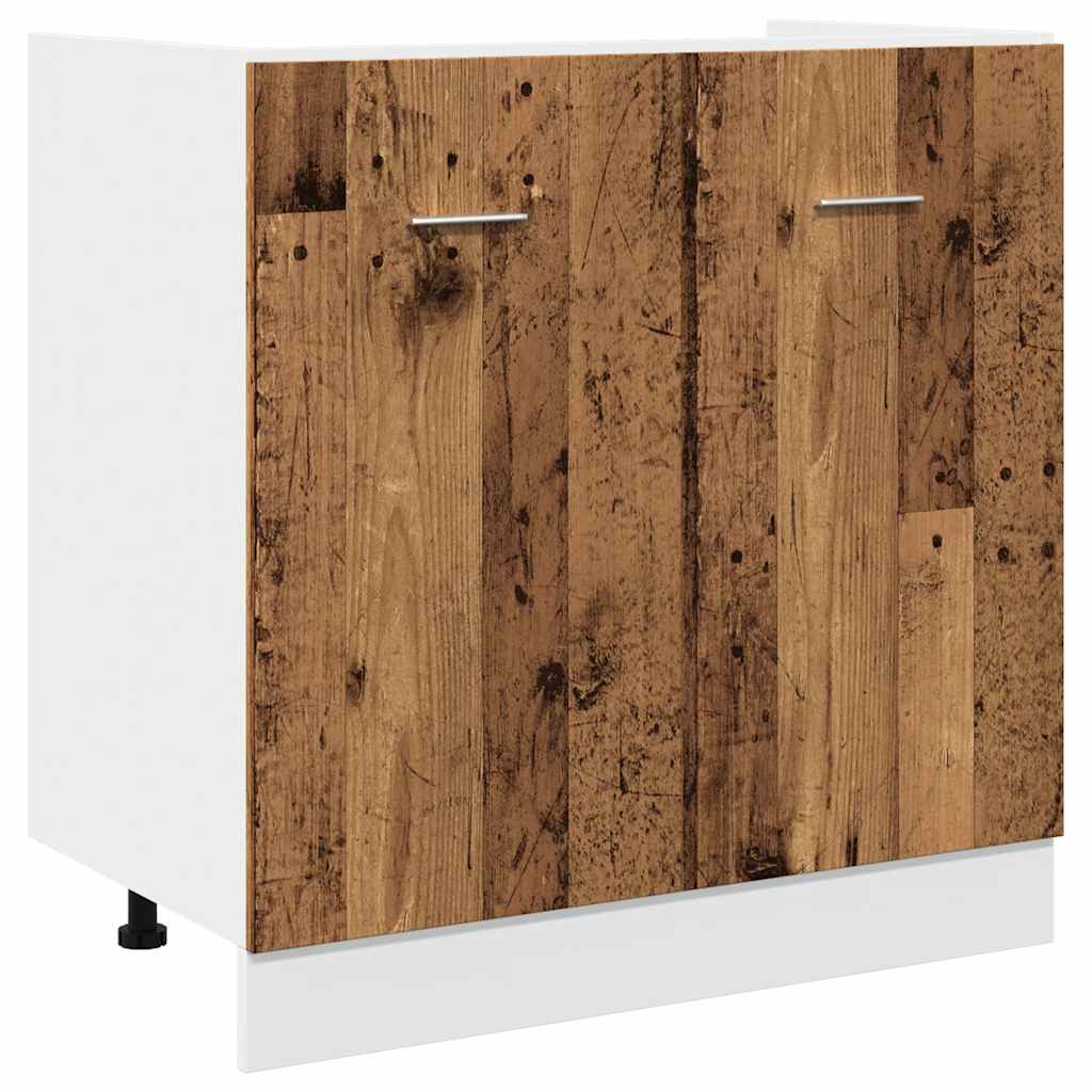 7 Piece Kitchen Cabinet Set Lyon Engineered Wood