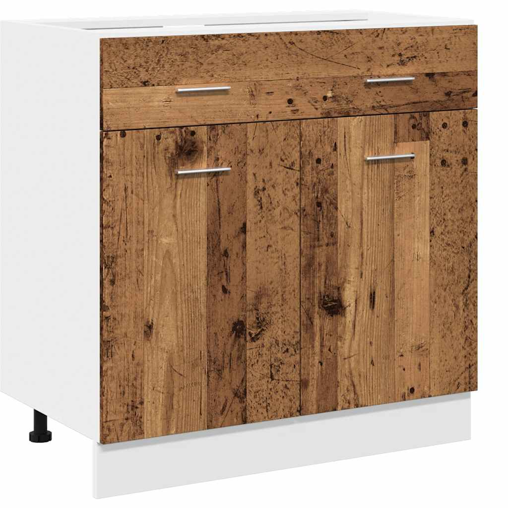 7 Piece Kitchen Cabinet Set Lyon Engineered Wood