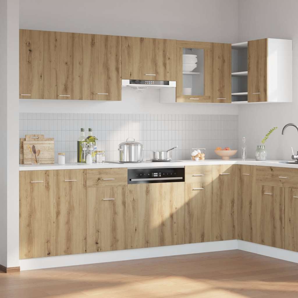 11 Piece Kitchen Cabinet Set Lyon Engineered Wood