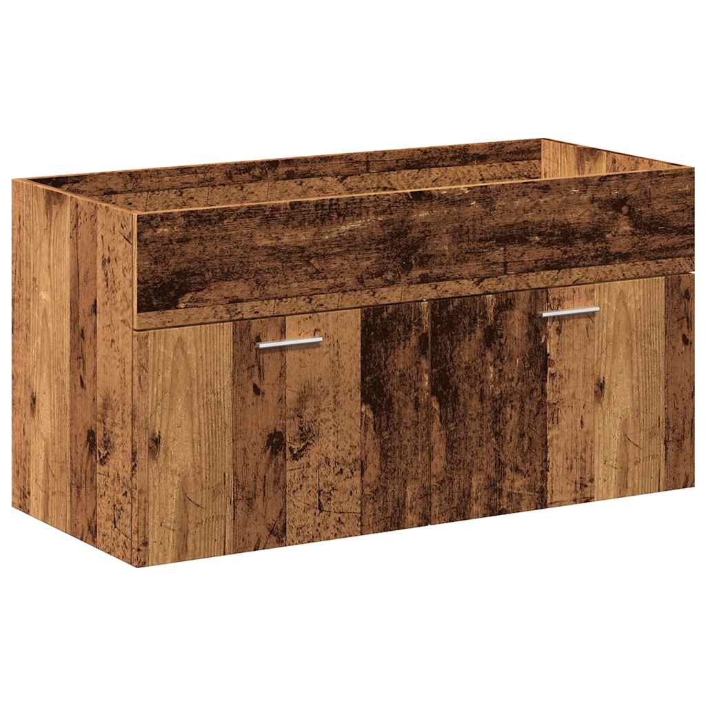 4 Piece Bathroom Furniture Set Engineered Wood