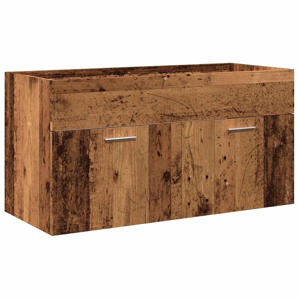5 Piece Bathroom Furniture Set Engineered Wood