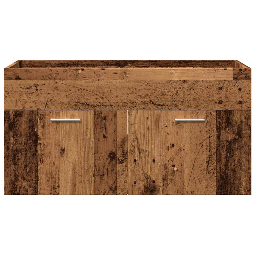 5 Piece Bathroom Furniture Set Engineered Wood