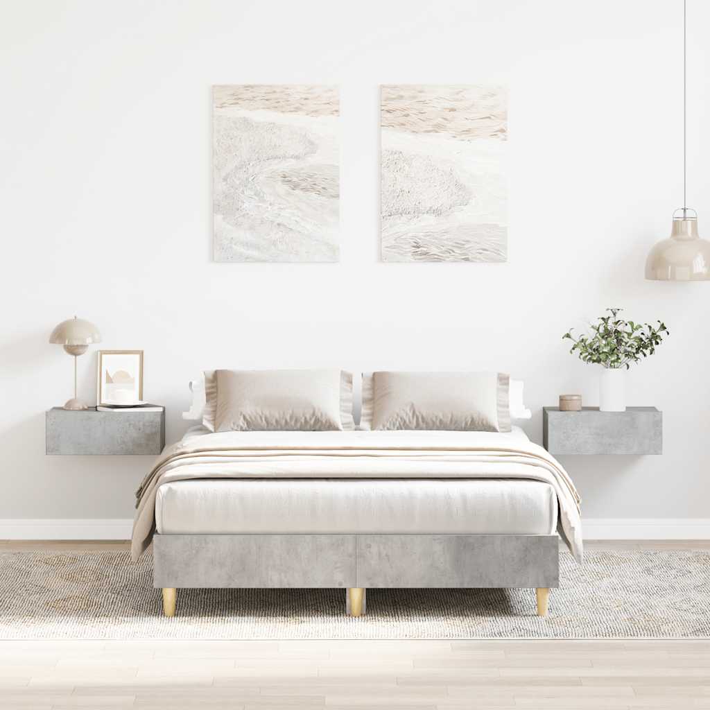Bed Frame No Mattress Engineered Wood