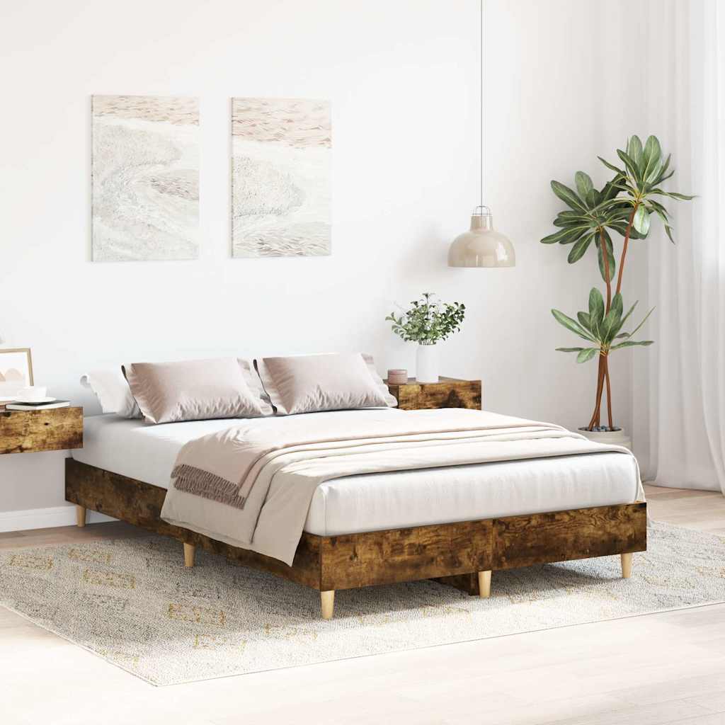 Bed Frame No Mattress Engineered Wood