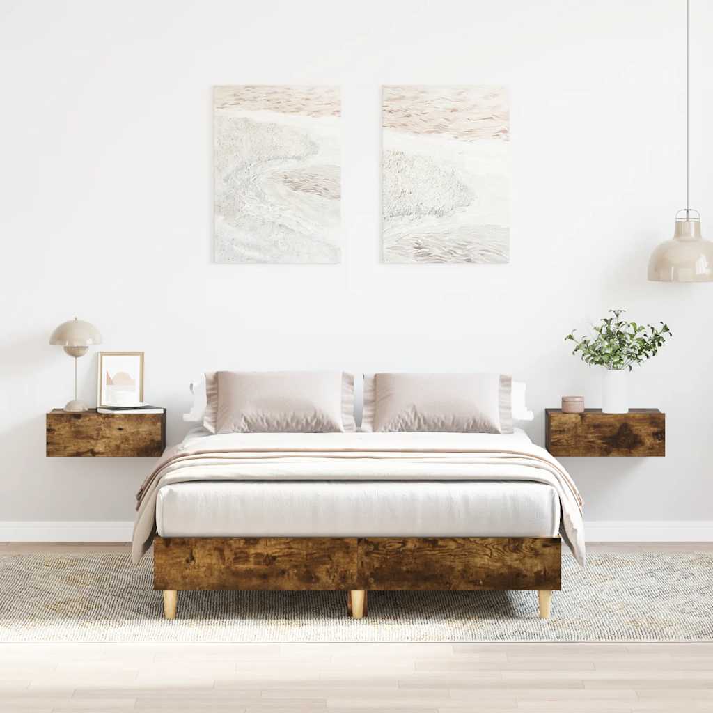 Bed Frame No Mattress Engineered Wood
