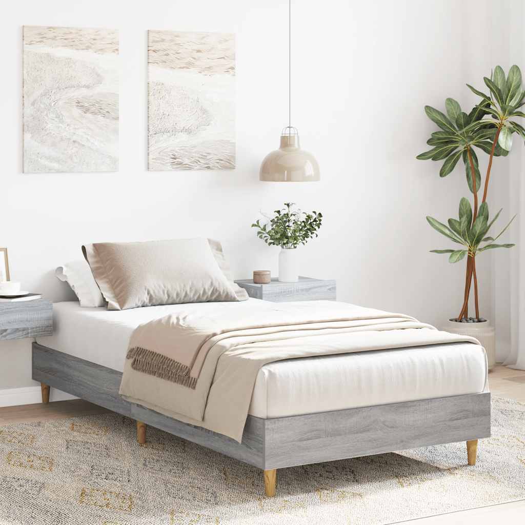 Bed Frame No Mattress Engineered Wood