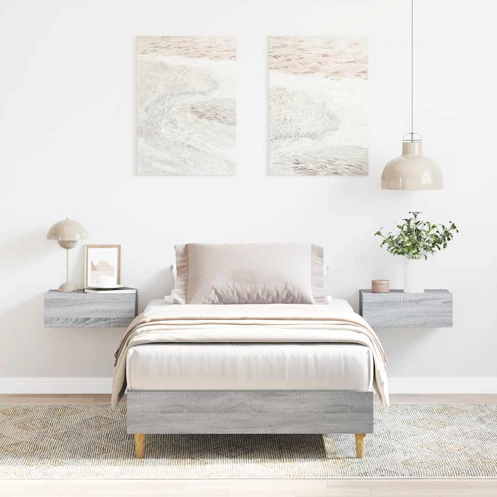 Bed Frame No Mattress Engineered Wood