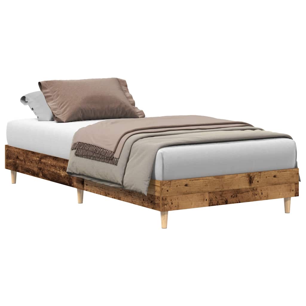 Bed Frame No Mattress Engineered Wood