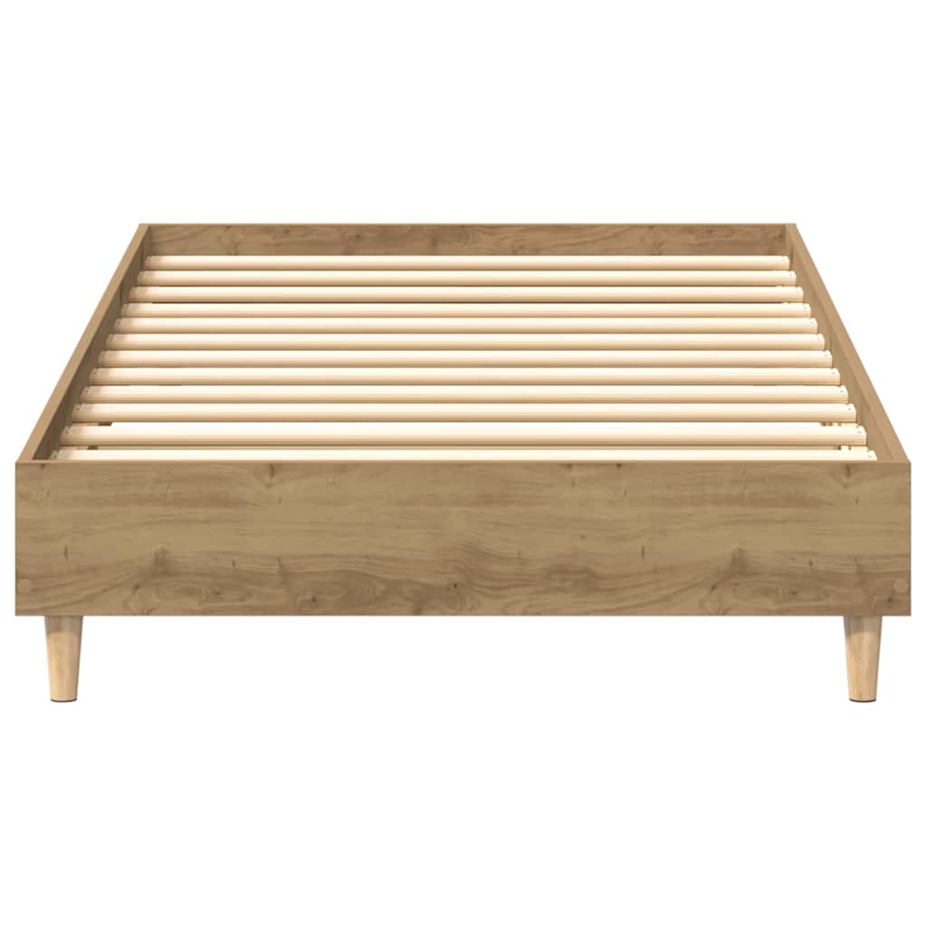 Bed Frame No Mattress Artisan Oak Engineered Wood