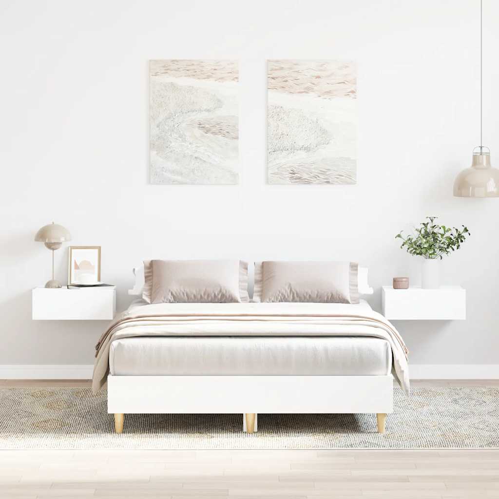 Bed Frame No Mattress Engineered Wood