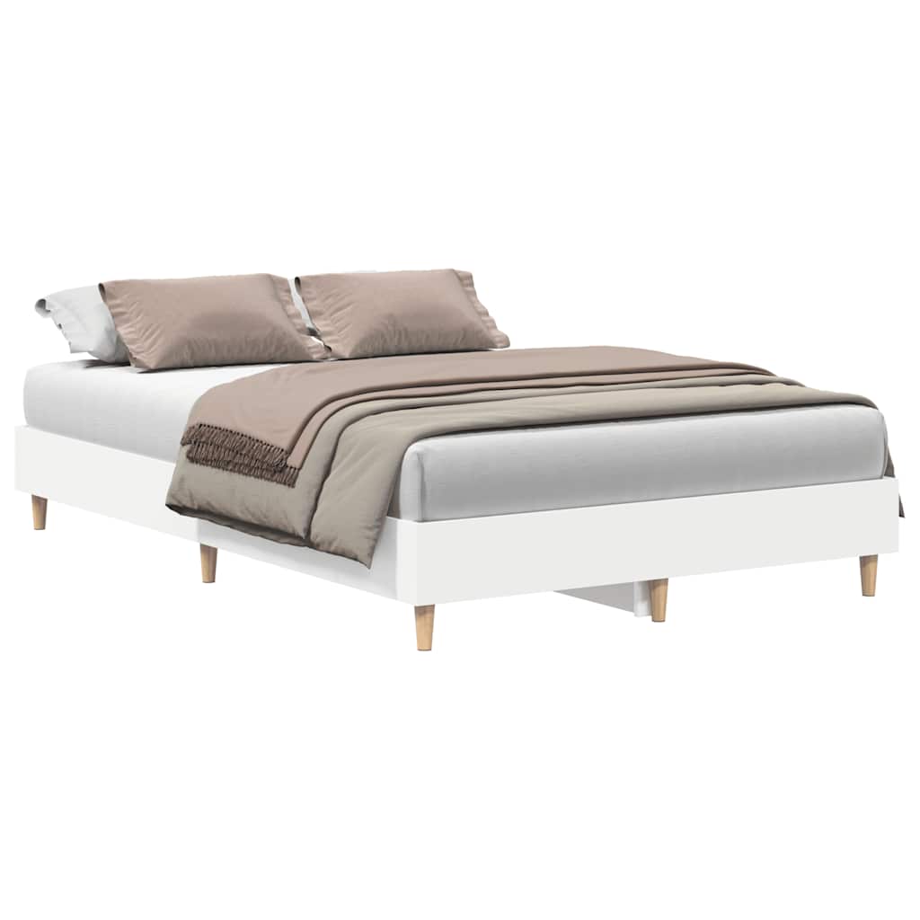 Bed Frame No Mattress Double Engineered Wood