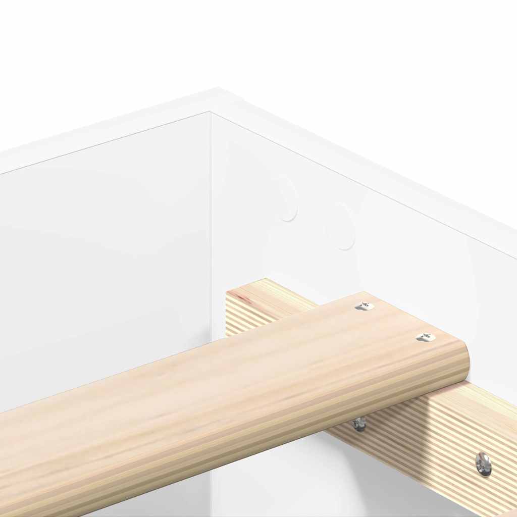 Bed Frame No Mattress Double Engineered Wood