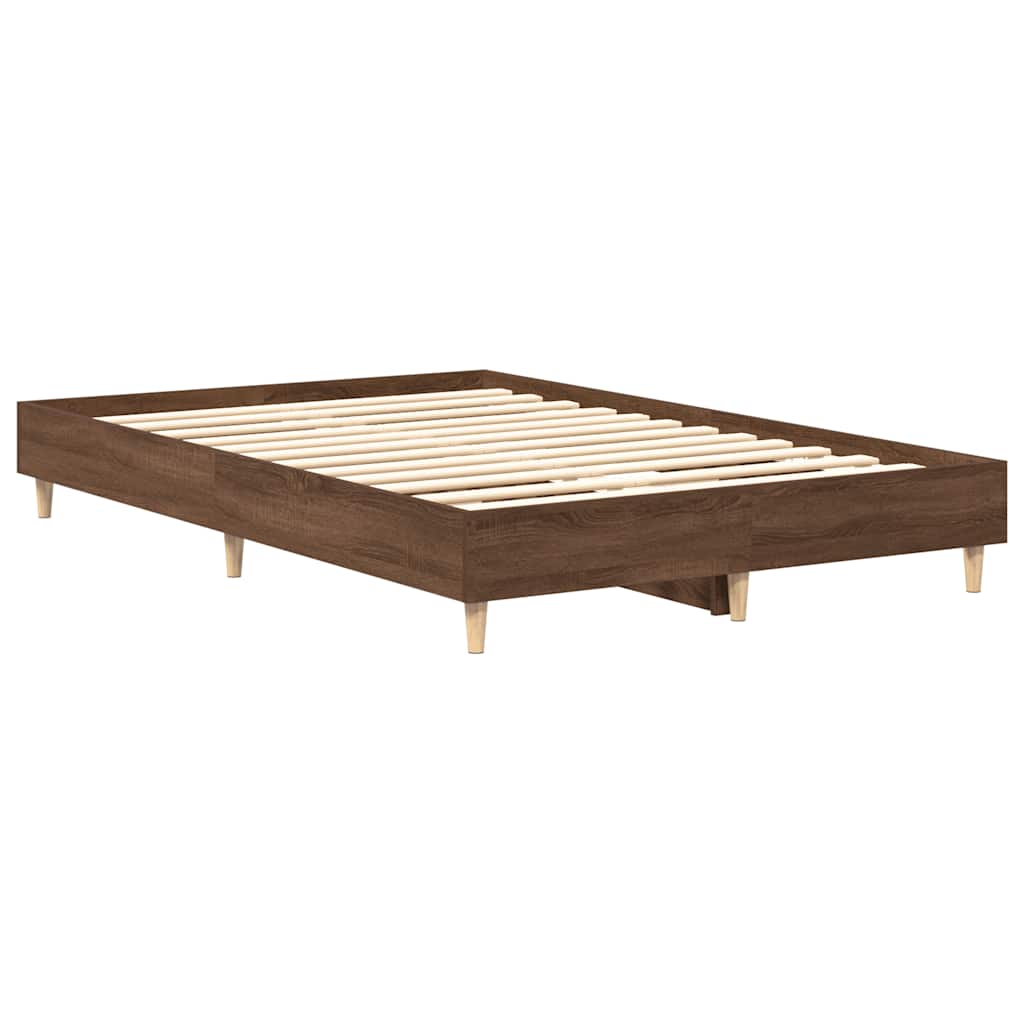 Bed Frame No Mattress Double Engineered Wood