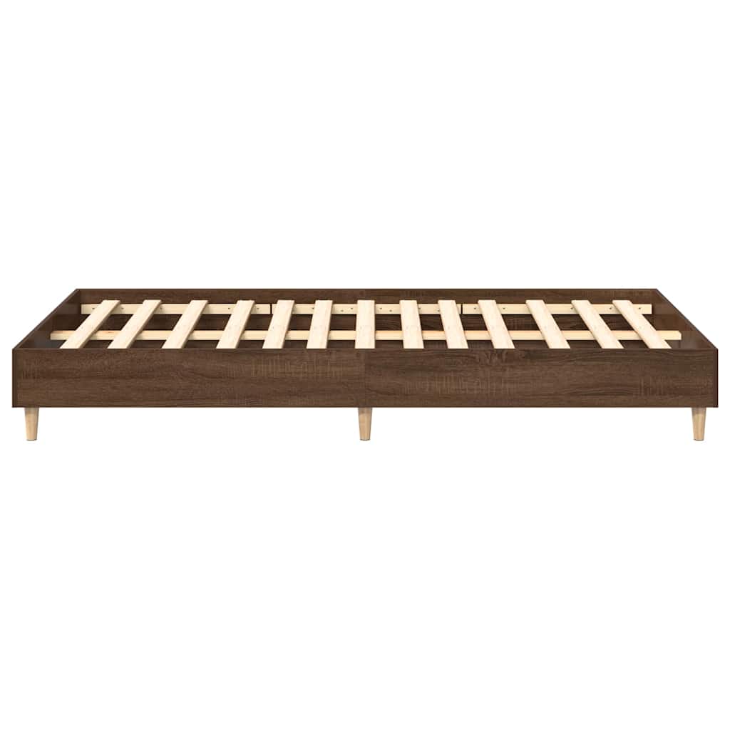 Bed Frame No Mattress Double Engineered Wood