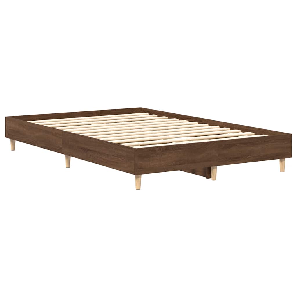 Bed Frame No Mattress Double Engineered Wood