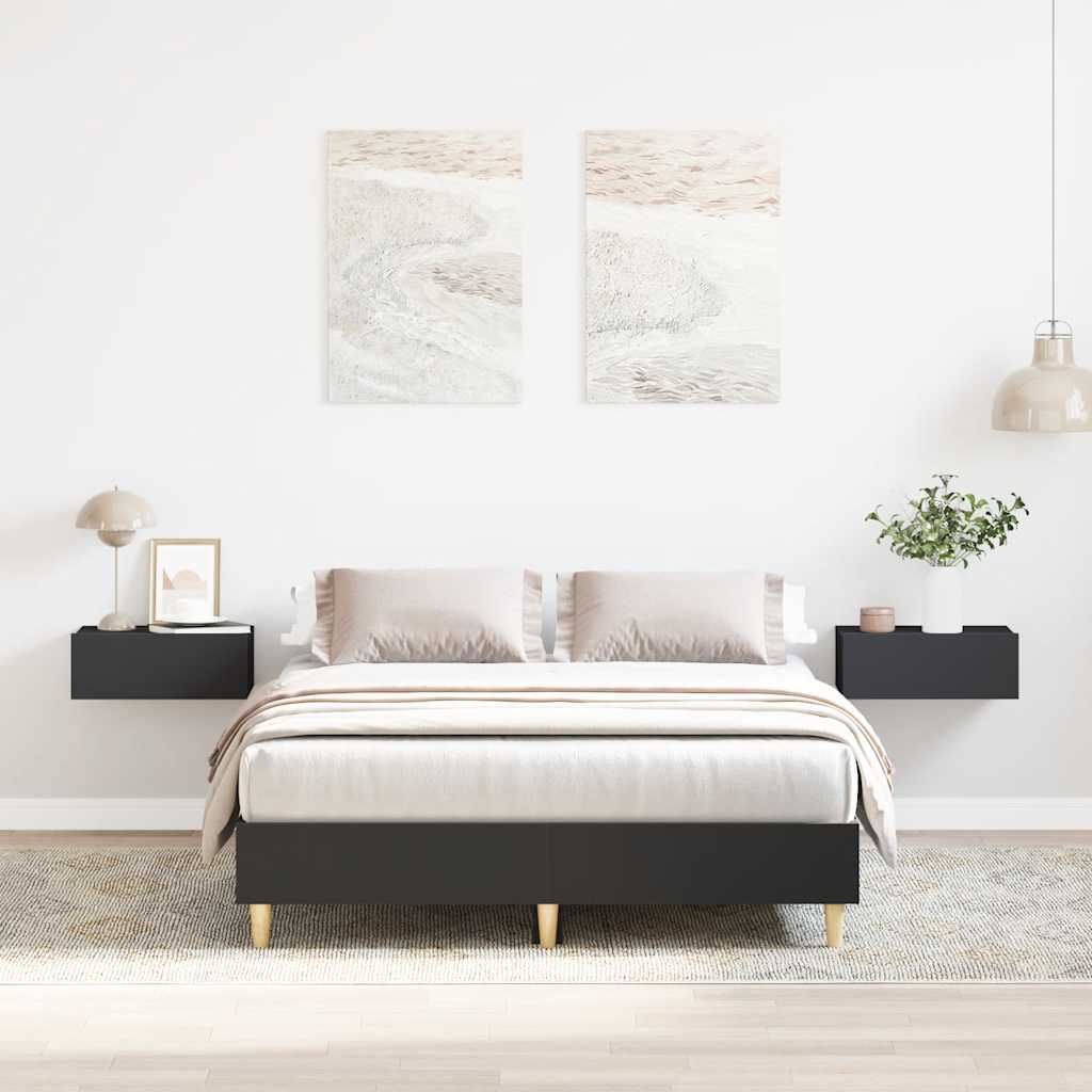 Bed Frame No Mattress Small Double Engineered Wood