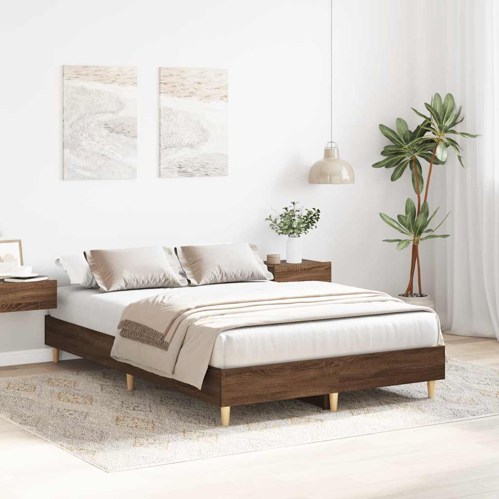 Bed Frame No Mattress Small Double Engineered Wood