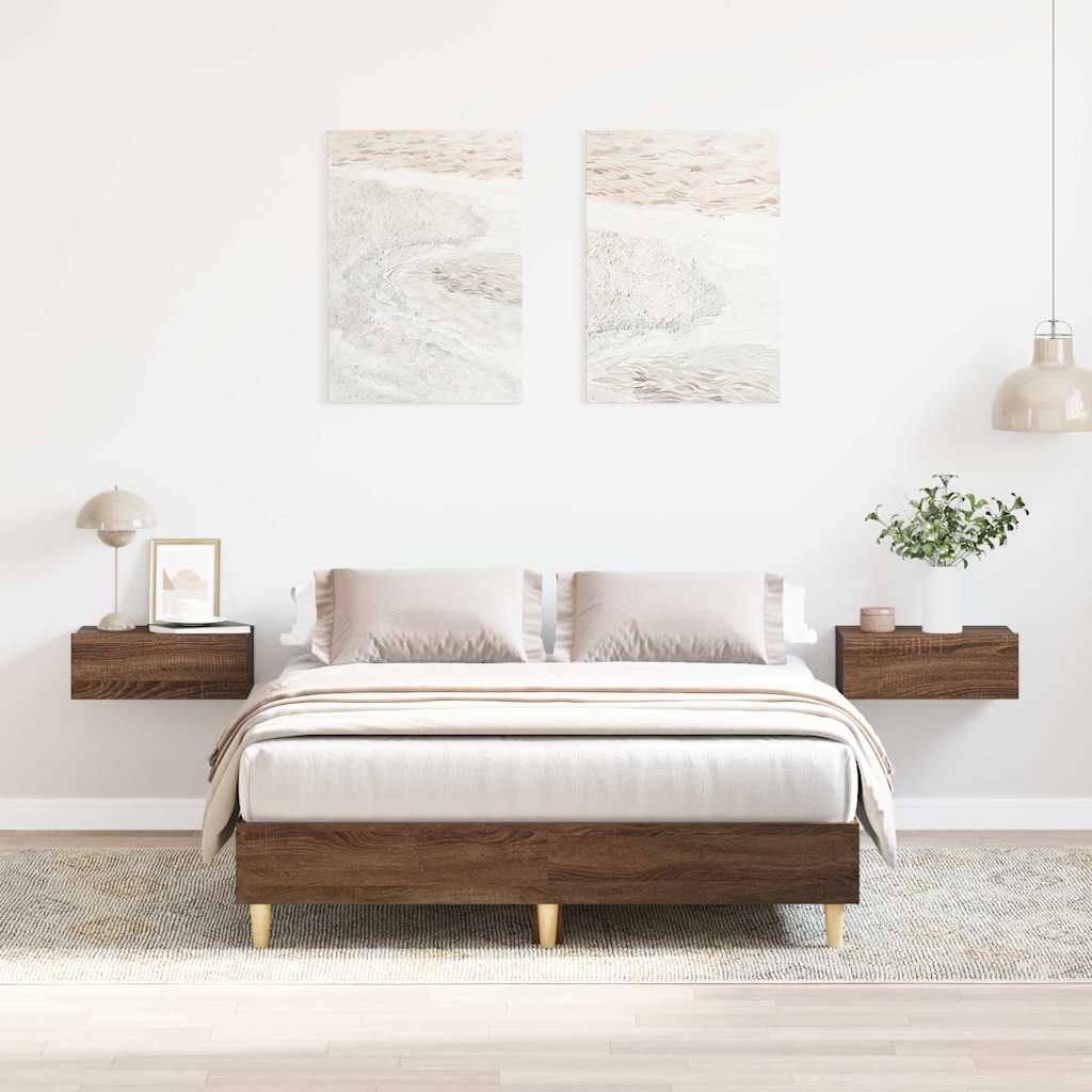 Bed Frame No Mattress Small Double Engineered Wood
