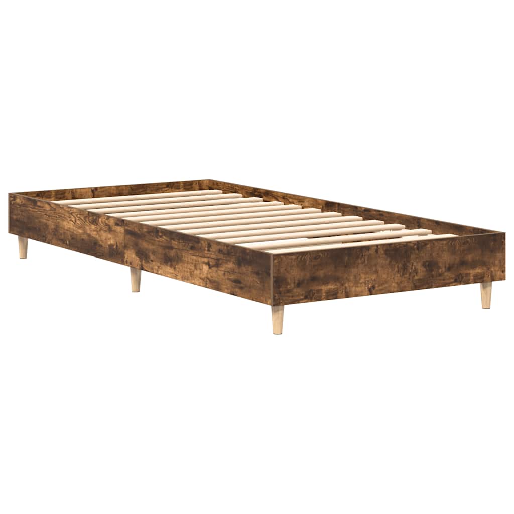 Bed Frame No Mattress Single Engineered Wood
