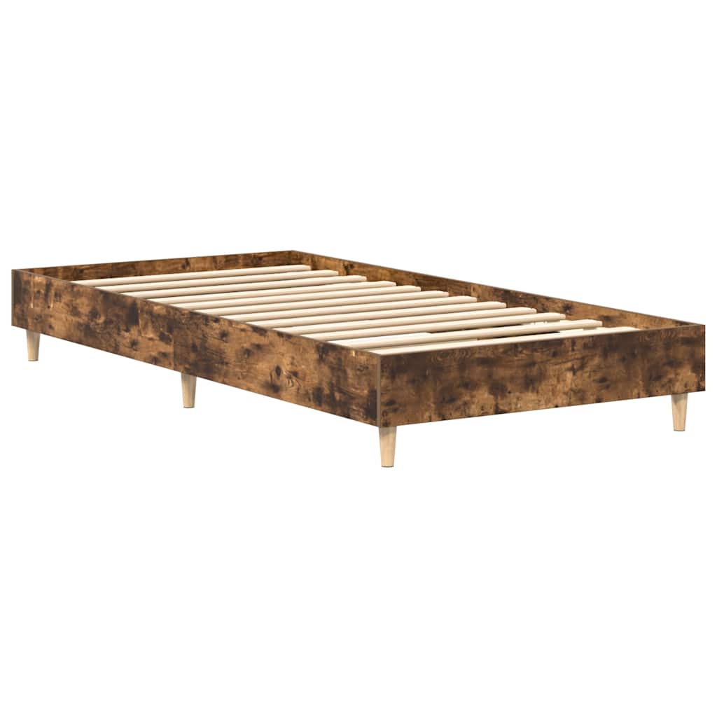 Bed Frame No Mattress Single Engineered Wood
