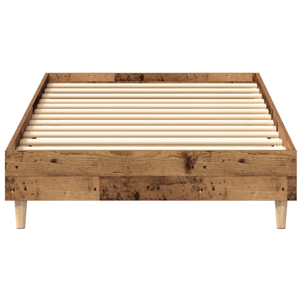 Bed Frame No Mattress Single Engineered Wood