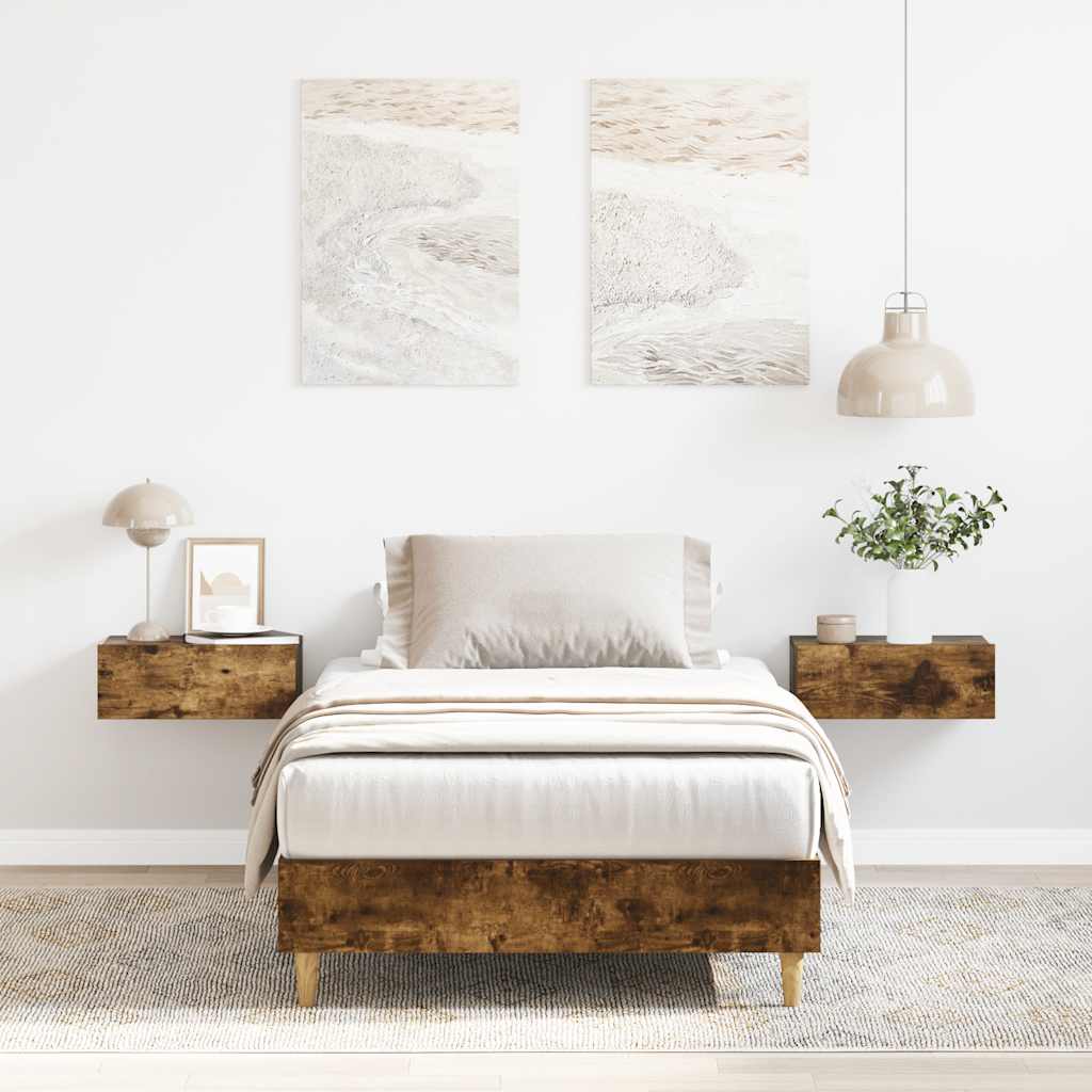 Bed Frame No Mattress Small Single Engineered Wood