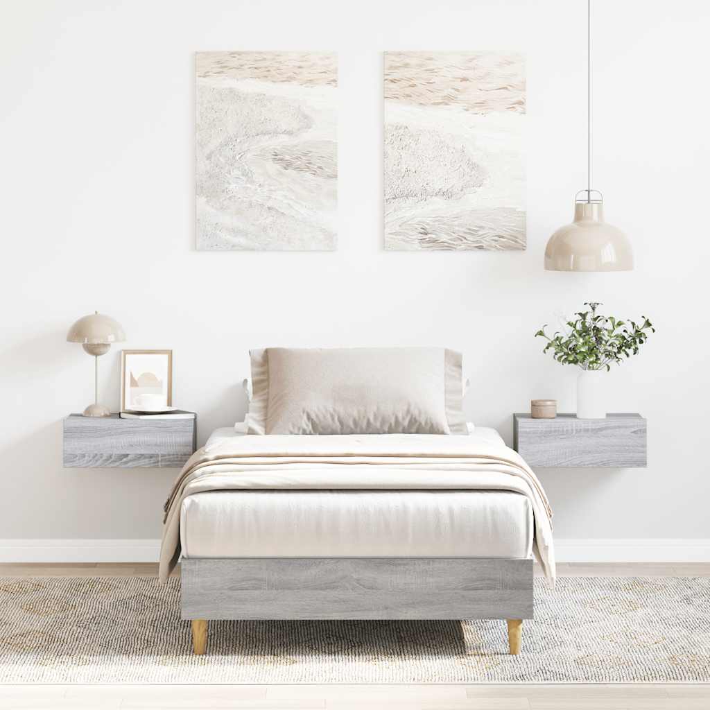 Bed Frame No Mattress Small Single Engineered Wood
