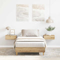 Bed Frame No Mattress Artisan Oak Small Single Engineered Wood