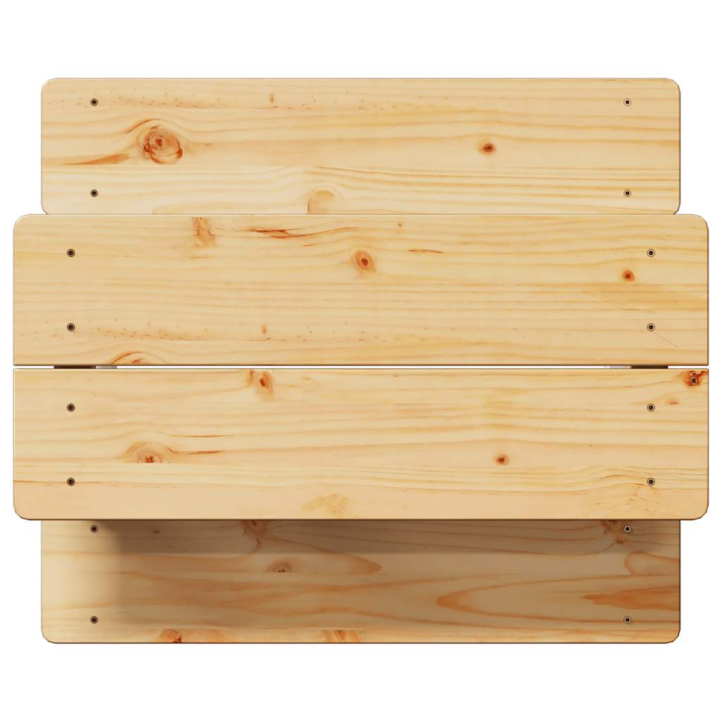 Tables Children's Table Benches Irun 90X79.5X50Cm Solid Wood natural white 90 cm
