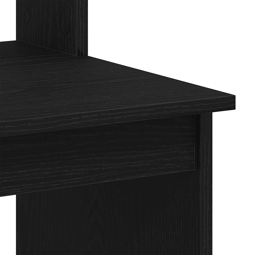 Desk With Shelves 102X45X148 Cm Engineered Wood