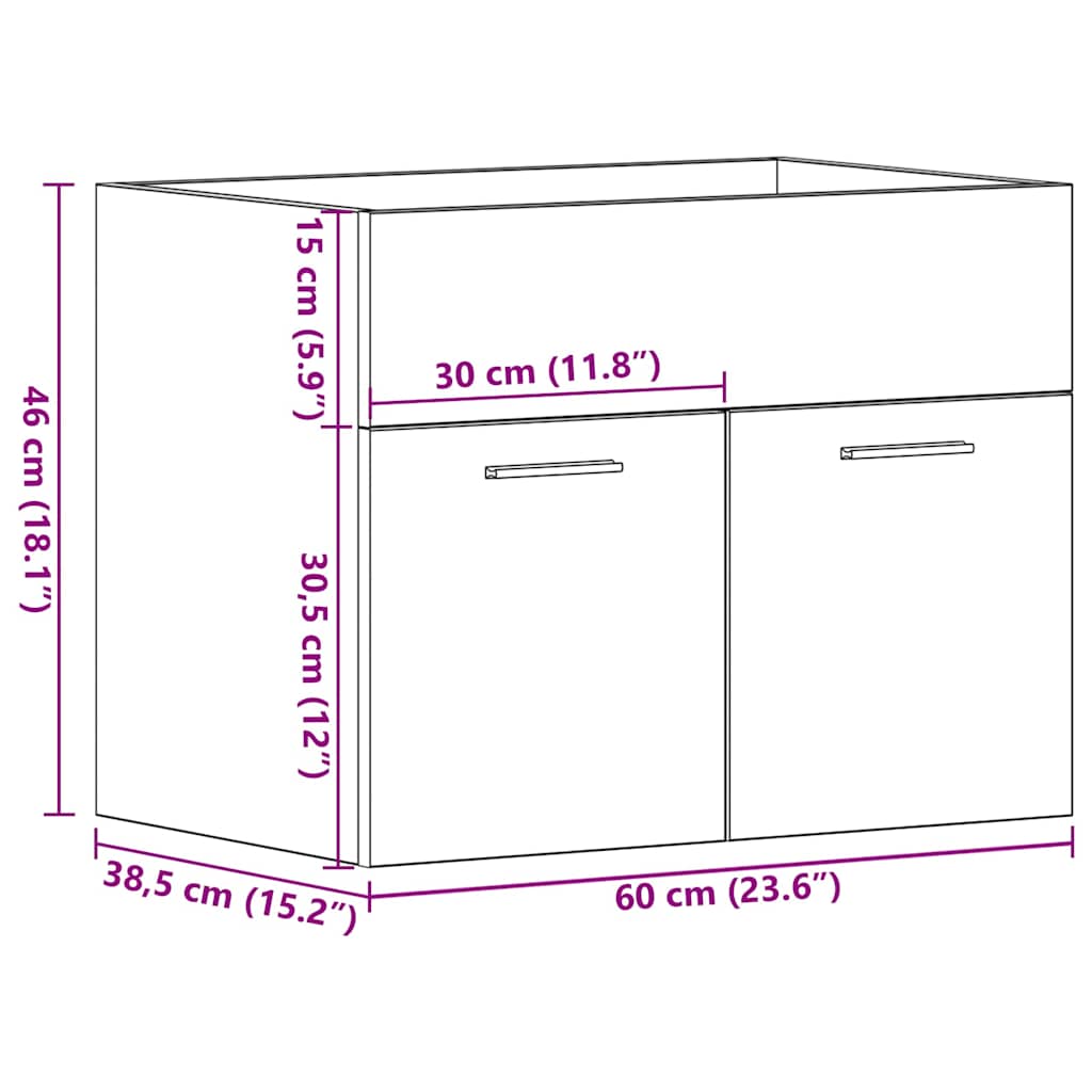 Bathroom Sink Cabinet Engineered Wood