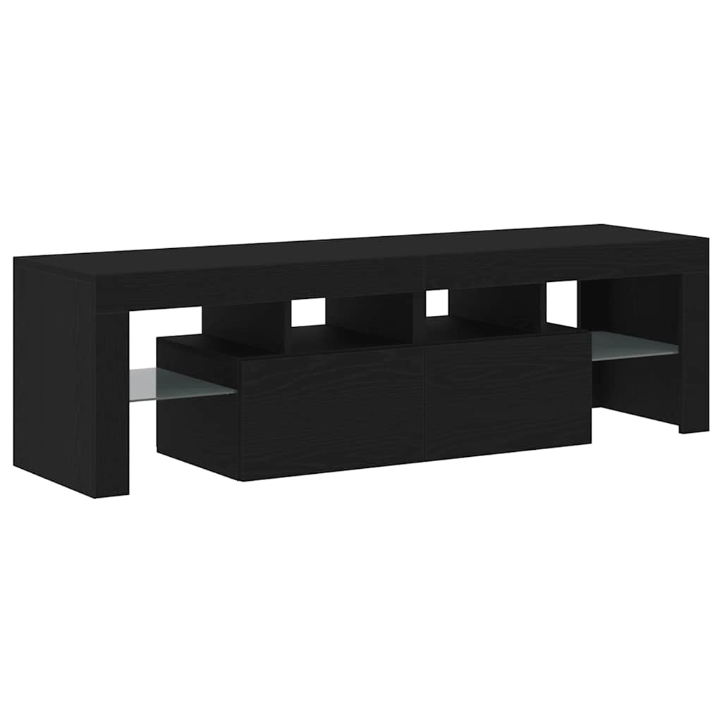 Tv Cabinet With Led Lights 140X36.5X40 Cm Engineered Wood
