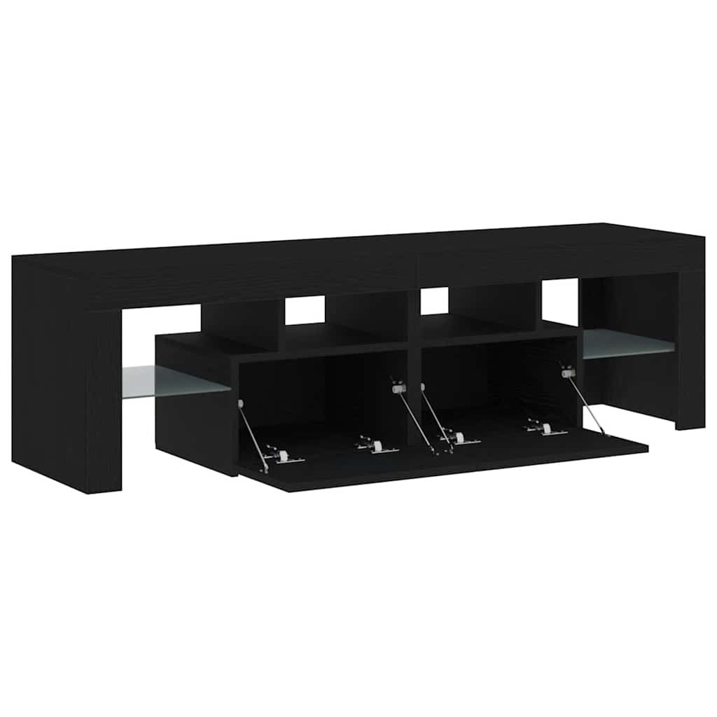 Tv Cabinet With Led Lights 140X36.5X40 Cm Engineered Wood