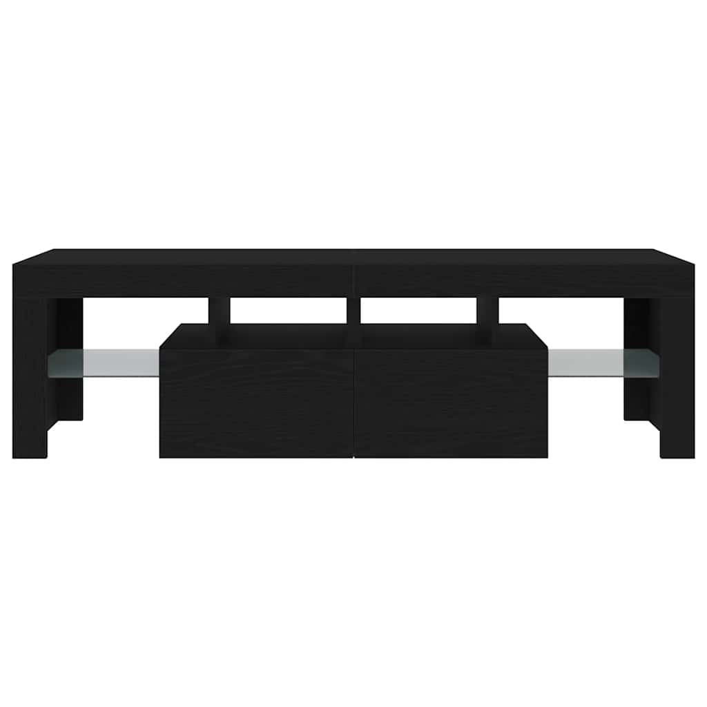 Tv Cabinet With Led Lights 140X36.5X40 Cm Engineered Wood