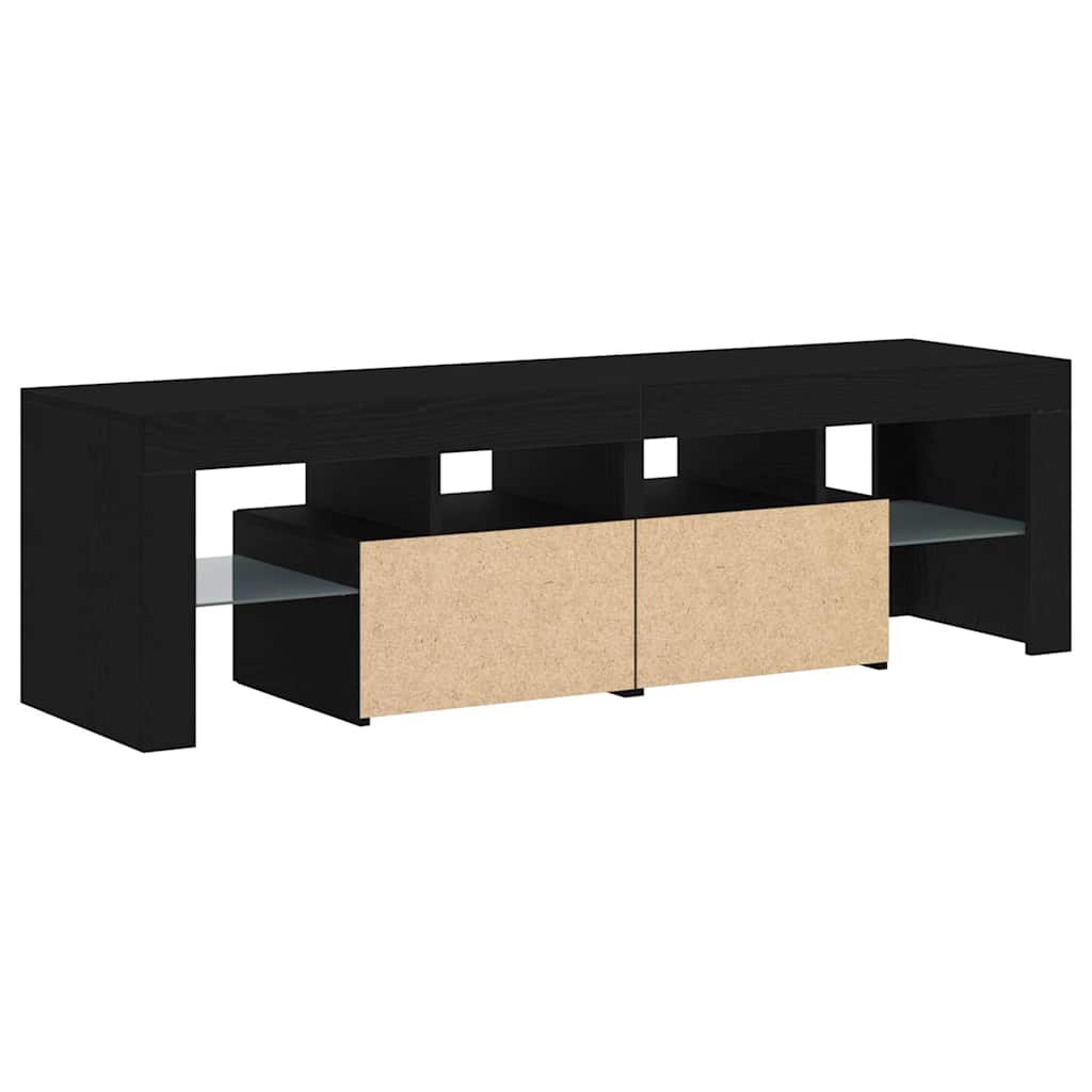 Tv Cabinet With Led Lights 140X36.5X40 Cm Engineered Wood