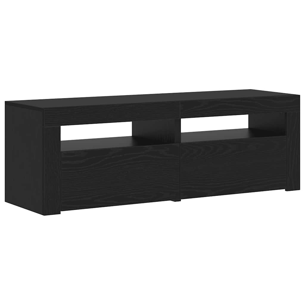 Tv Cabinet With Led Lights 120X35X40 Cm Engineered Wood