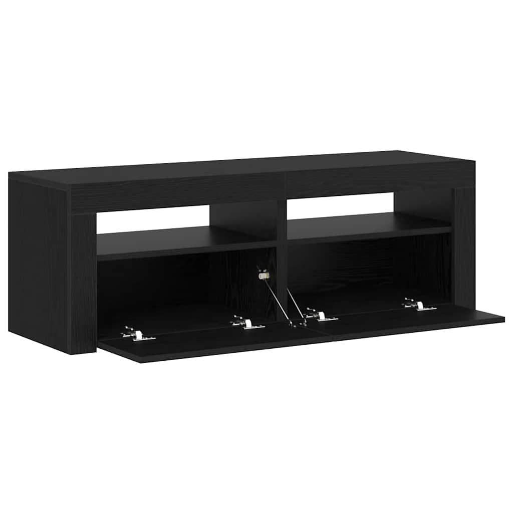 Tv Cabinet With Led Lights 120X35X40 Cm Engineered Wood
