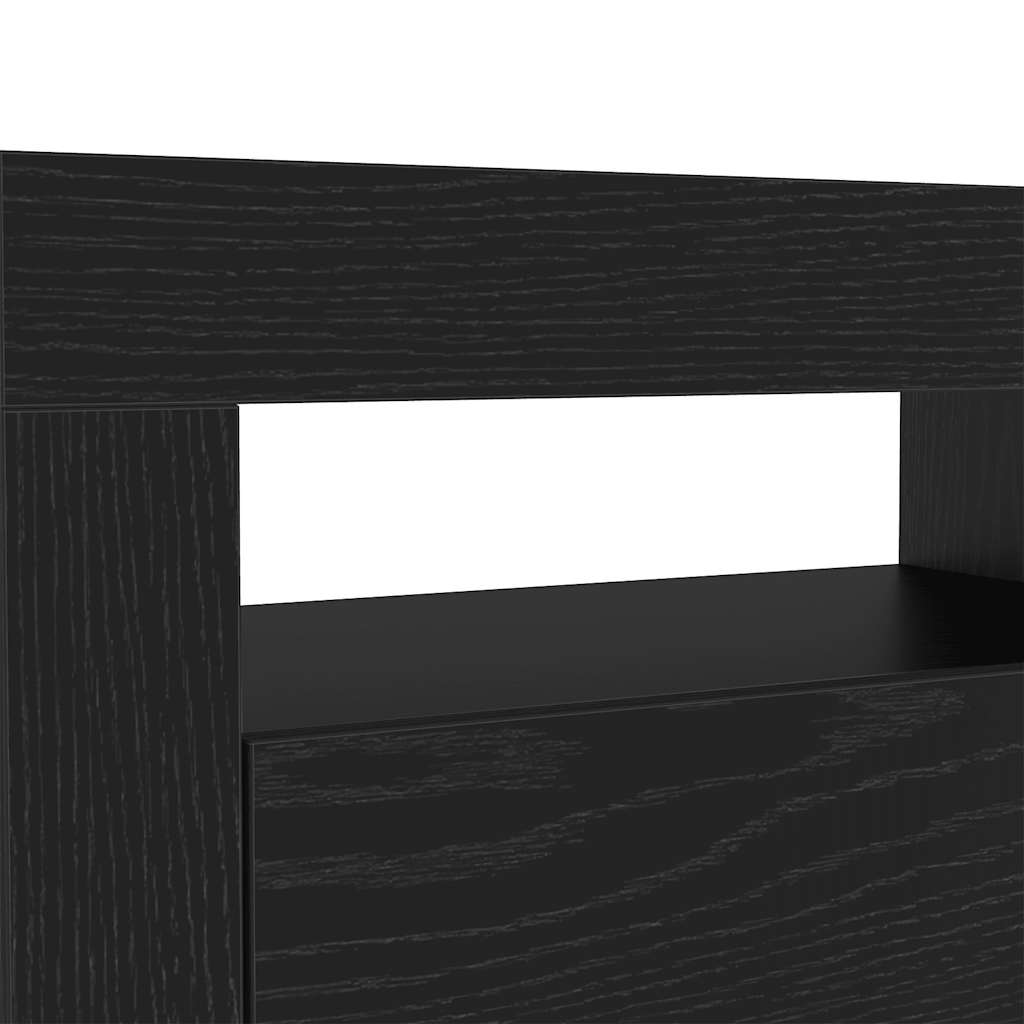 Tv Cabinet With Led Lights 120X35X40 Cm Engineered Wood