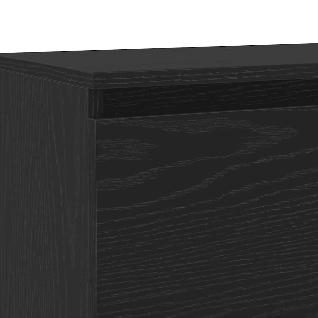 Tv Cabinet With Led Lights Engineered Wood