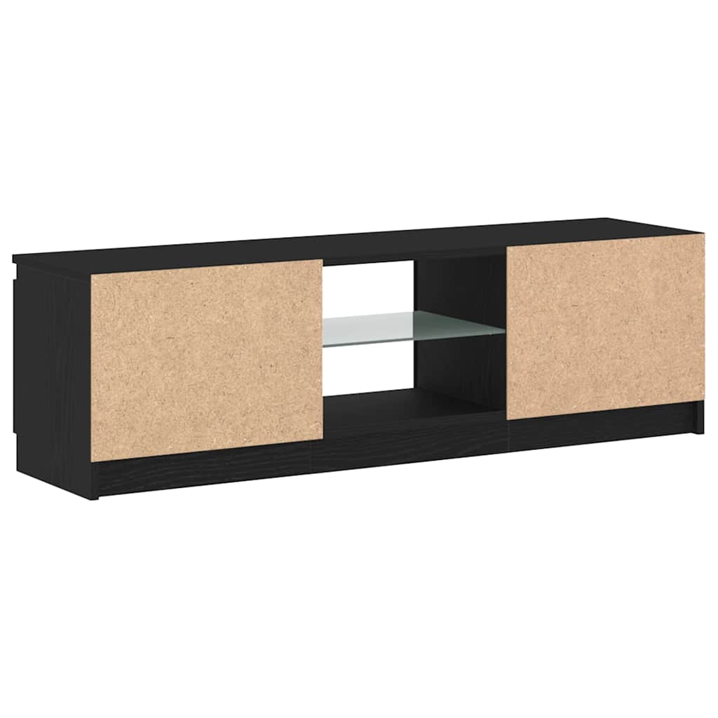 Tv Cabinet With Led Lights Engineered Wood