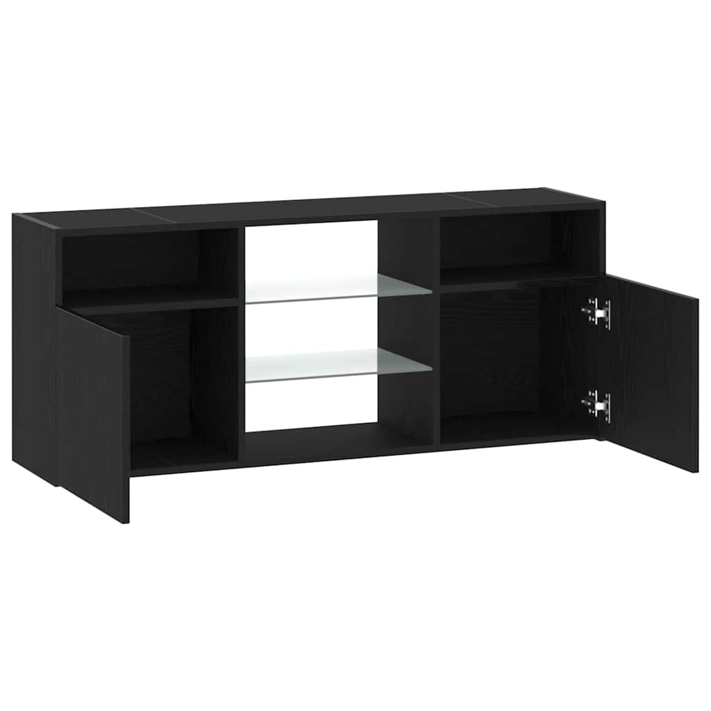 Tv Cabinet With Led Lights 120X30X50 Cm Engineered Wood