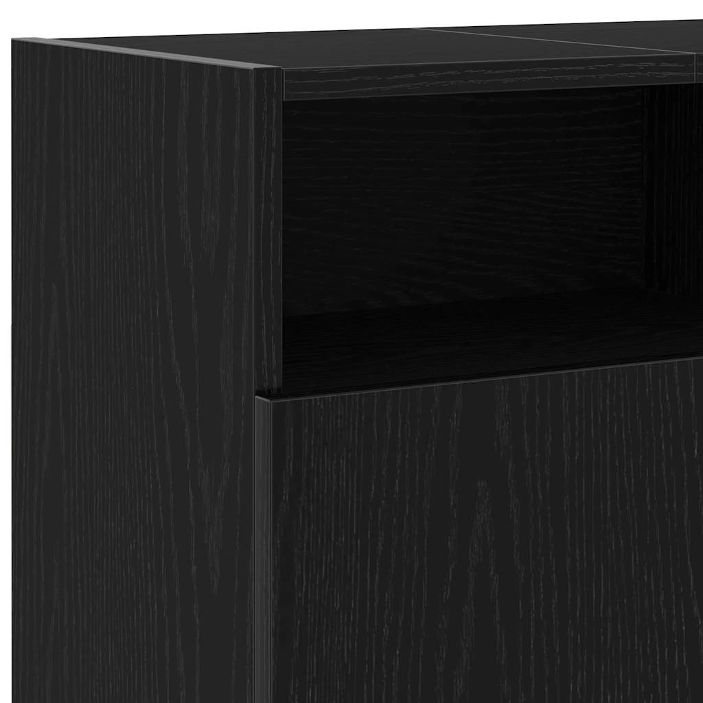 Tv Cabinet With Led Lights 120X30X50 Cm Engineered Wood