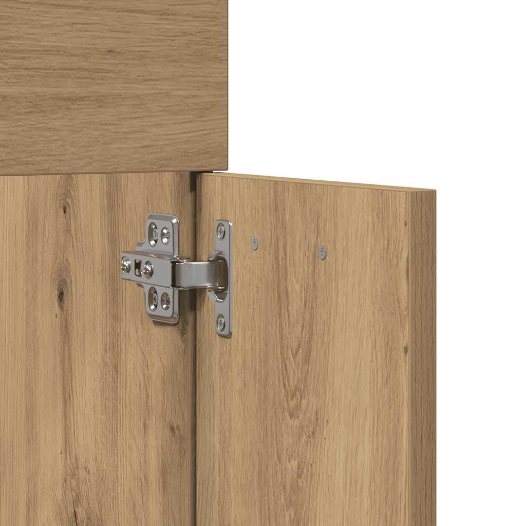2 Piece Bathroom Furniture Set Engineered Wood