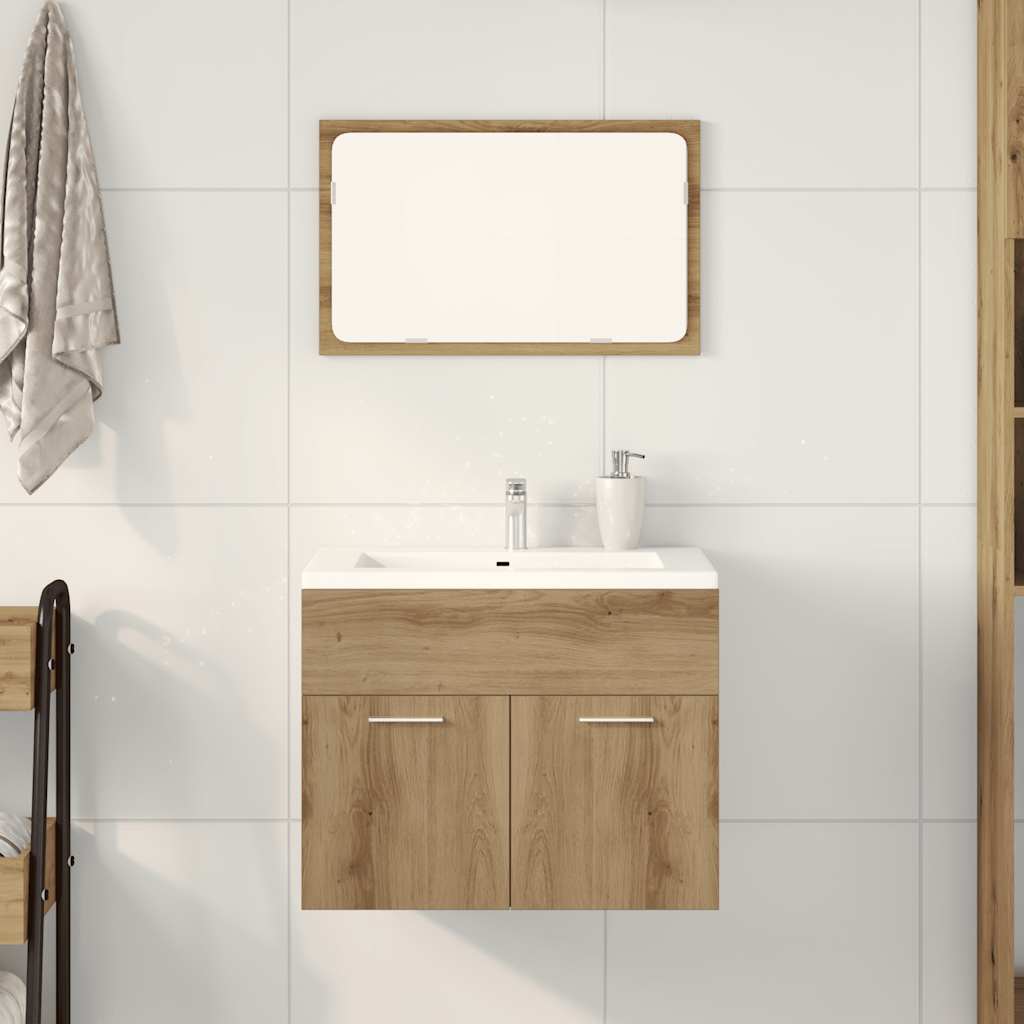 2 Piece Bathroom Furniture Set Engineered Wood