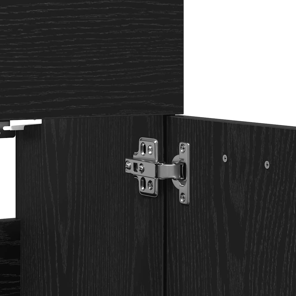 2 Piece Bathroom Furniture Set Engineered Wood