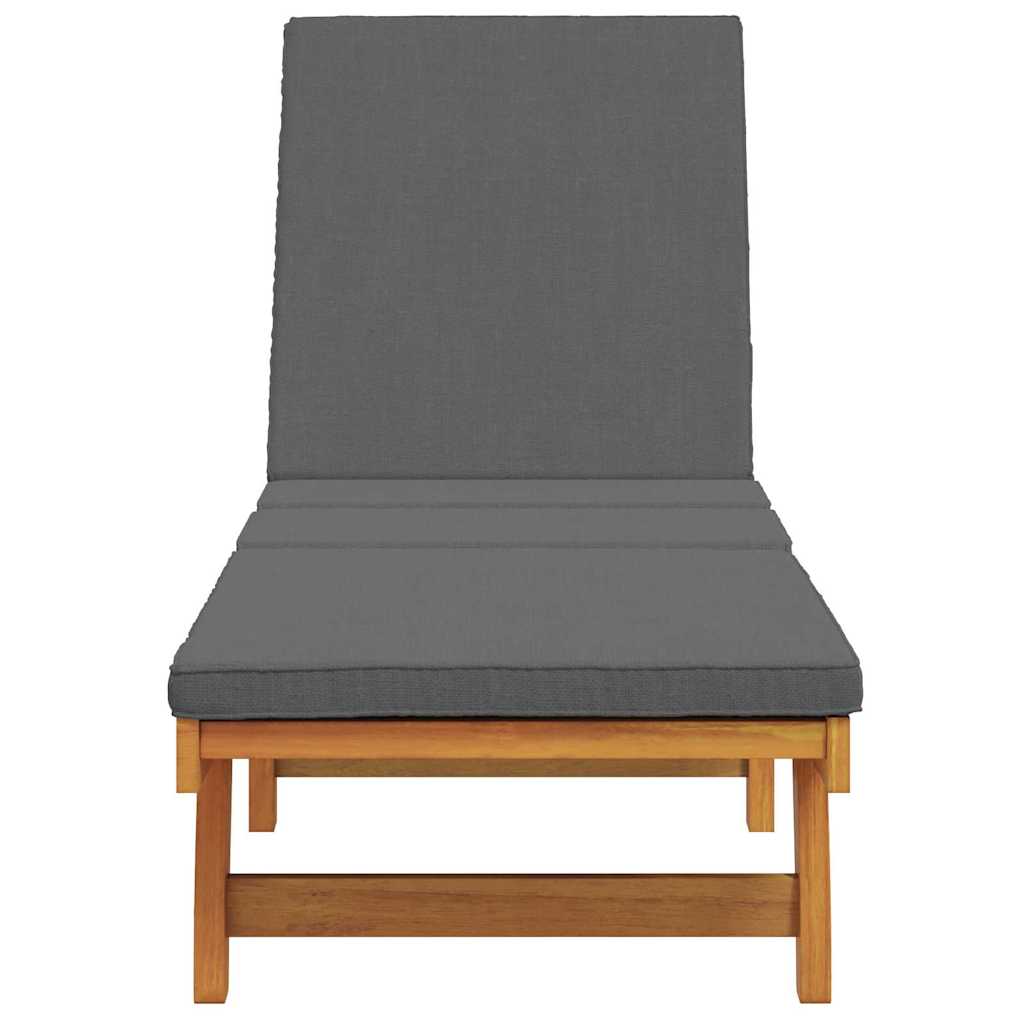 Reclining Brown 199 X 63 X 85 Cm Solid Acacia Wood