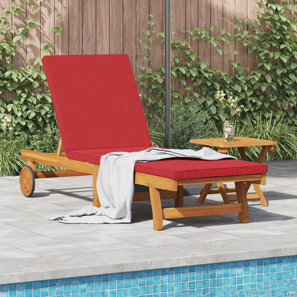 Reclining Brown 199 X 63 X 85 Cm Solid Acacia Wood