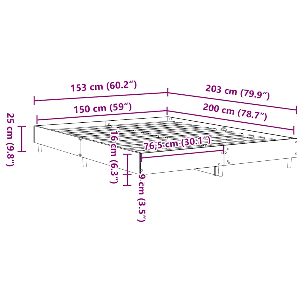 Bed Frame | | Engineered Wood, Solid Eucalyptus Wood, Plywood
